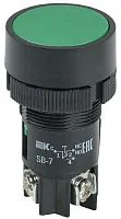 Кнопка SB-7 "Пуск" d22мм 1з+1р 0.6-10А 240В зел. IEK BBT40-SB7-K06