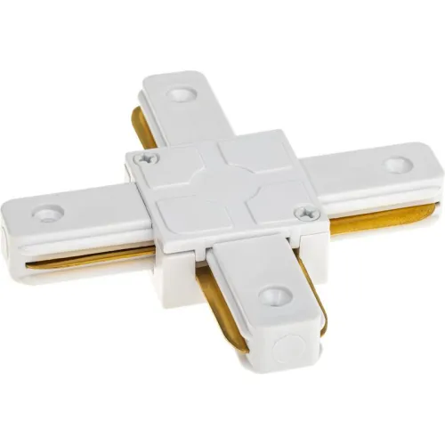 Коннектор трековый для соединения шинопровода Х-образн. жесткий ARTLINE пластик/медь бел. Ritter 59749 4 фото 3