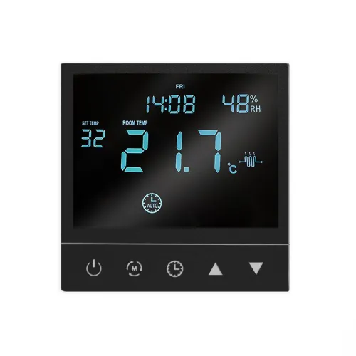 Термостат электронный 16А для теплого пола с датчиком +5-+40град.C в сборе графит UNIVersal A0065-Gr