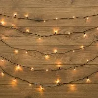 Гирлянда светодиодная универсальная 20м 200LED тепл. бел. 16Вт IP20 с контроллером Neon-Night 304-116