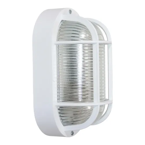 Светильник НБО 23-60-006 "Фарпласт" овал 1х60Вт E27 IP44 корпус с решеткой бел. Элетех 1005500613 фото 2