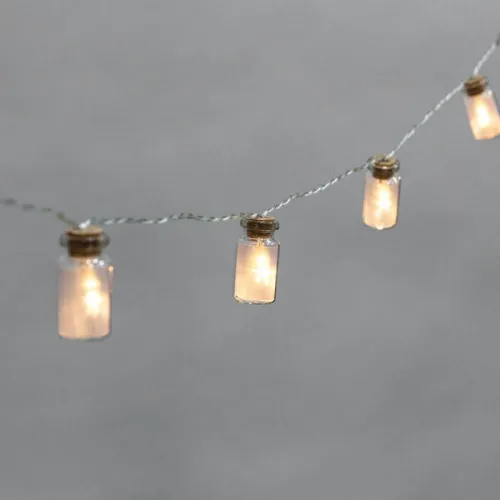 Гирлянда светодиодная "Баночки" 1.5м 10LED тепл. бел. 0.1Вт IP20 провод ПВХ прозр. элементы питания 2хAA (не в компл.) Neon-Night 303-096 фото 11