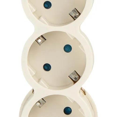 Фильтр сетевой 5х5м с/з с выкл 2кВт 10А/2 сл. кость Duwi 32573 4 фото 5