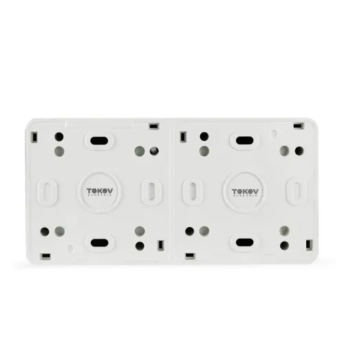 Блок ОП Nix (розетка 16А 250В с заземл. 2-кл. выкл. 10А) IP54 бел. TOKOV ELECTRIC TKE-NX-V2RZ-C01T-IP54 фото 2