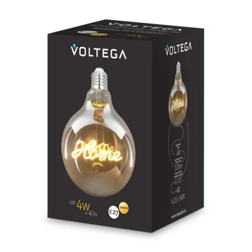 Лампа светодиодная Loft Led G125 4Вт 2500К E27 Voltega 8551 фото 3