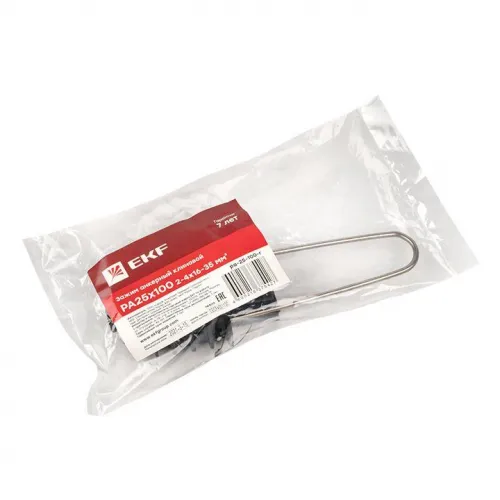 Зажим анкерный клиновой PA25x100 2-4x16-35кв.мм инд. упак. PROxima EKF pa-25-100-r фото 2