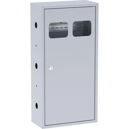 Щит ЯУР на 2 счетчика с двумя DIN-рейками (600х300х150) Basic EKF uerm-din-600-2