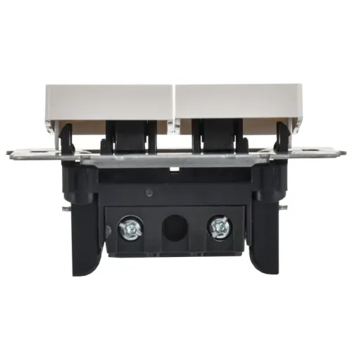 Выключатель 2-кл. Brite 10А ВС10-2-0-БрБ механизм бел. IEK BR-V20-0-10-K01-PRO фото 2