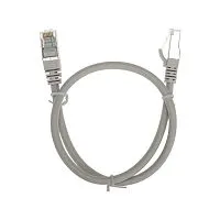 Патч-корд F/UTP кат.6 RJ45-RJ45 26AWG LSZH 0.5м сер. Rexant 02-0210-05