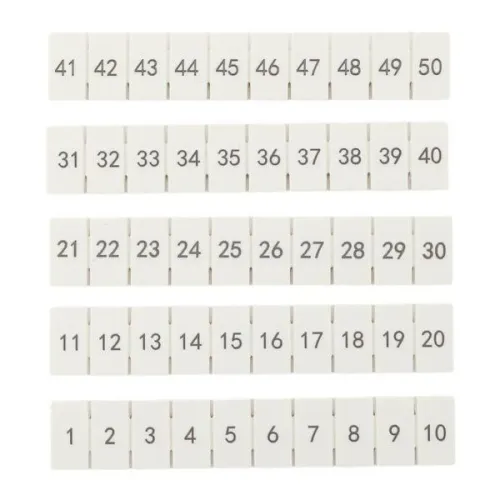 Маркировка для клемм 4 UT 1-50 (уп.100шт) EKF scr-ut-mrk-4-1-50 фото 2