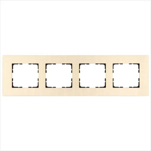 Рамка 4-м G-Metal метал. алюм. шампань Champagne Gold Jasmart G1004AG