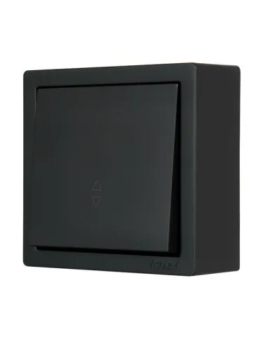 Выключатель проходной 1-кл. ОП LETO черн. бархат LEZARD 752-4200-105 фото 4