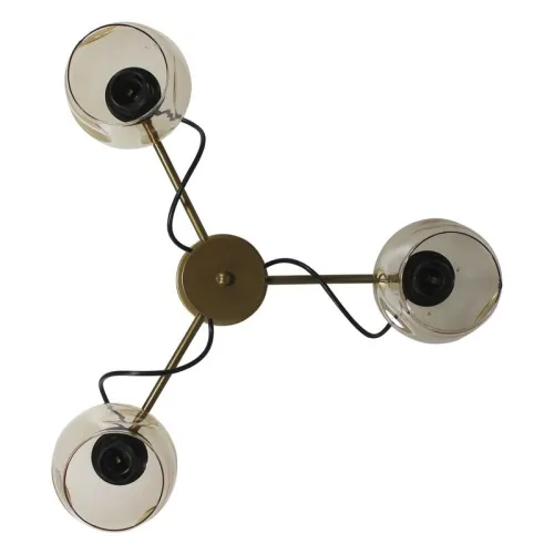 Светильник "Мирра" 131 (плафон 8268) НСБ 01-3х60-228 Е27 (ИМ) потолочный зол. Элетех 1005405270 фото 2