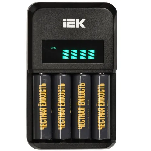 Устройство зарядное NiMH/CD 1-4 AA/AAA авто 1800мА LCD IEK ABC11-4-4-ACO-A-180-LCD фото 2