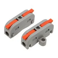 Клемма строительно-монтажная СМК проходная 222-421P 1п 0.08-4кв.мм с монтажной площадкой сер. (уп.5шт) Rexant 07-6261-05