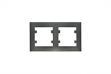 Рамка 2-м Karea RIZZ STAR дым. металлик Makel 88050702