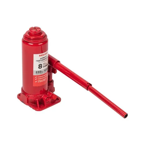 Домкрат гидравлический бутылочный 8т Rexant 80-0612 фото 5