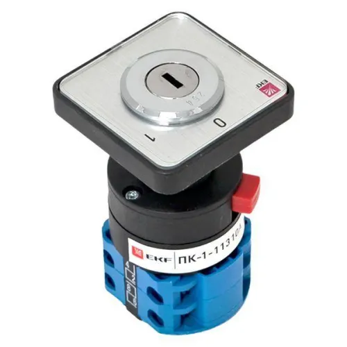 Переключатель кулачковый ПК-1-113 3п 10А "0-1" с ключом EKF pk-1-113-10 фото 11