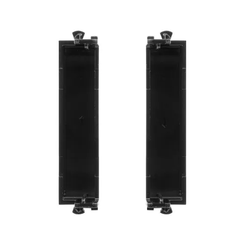 Комплект модульных заглушек "Avanti" "Черный квадрат" 0.5 модуля (уп.2шт) DKC 4402995 фото 2