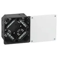 Коробка распаячная для твердых стен клеммник крышка IP42 KRT-k-107-107-50 Эра Б0057233