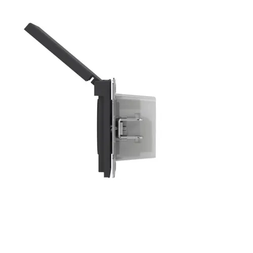 Розетка силовая KANT IP44 2P+E защ. шторки с крышкой черн. уголь DKC 7012013 фото 4
