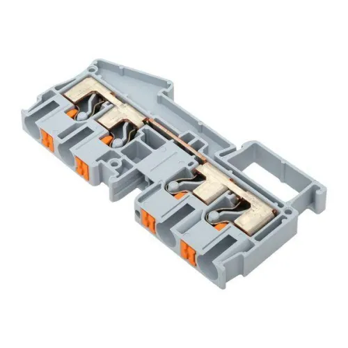 Колодка клеммная пружинная 6 Push-in 4 вывода сер. EKF PIT-6-4 фото 4