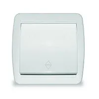 Переключатель проходной 1-кл. ОП Клио 10А IP44 бел. UNIVersal К2230