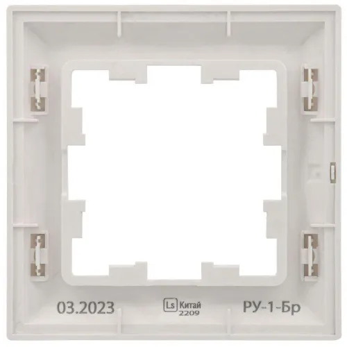 Рамка 1-м BRITE РУ-1-Бр бел./бел. IEK BR-M12-12-K01 фото 5
