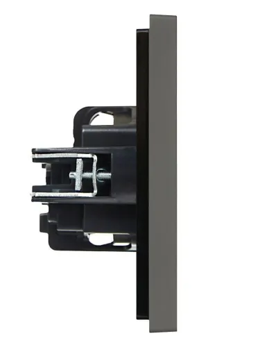 Розетка СП FORTE&PIANO FP315 16А с заземл. защ. шторки винт. крепл. сер. IEK FP-R14-16-K03 фото 4