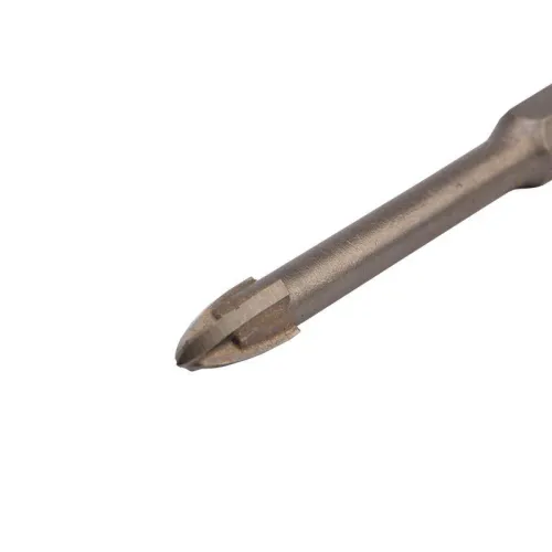 Сверло по стеклу и керамике 6мм 4 грани шестигранный хвостовик Kranz KR-91-0649 фото 4