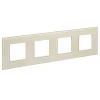 Рамка 4-м SKANDY SK-F24B стекло беж. IEK SK-M42-G-K10