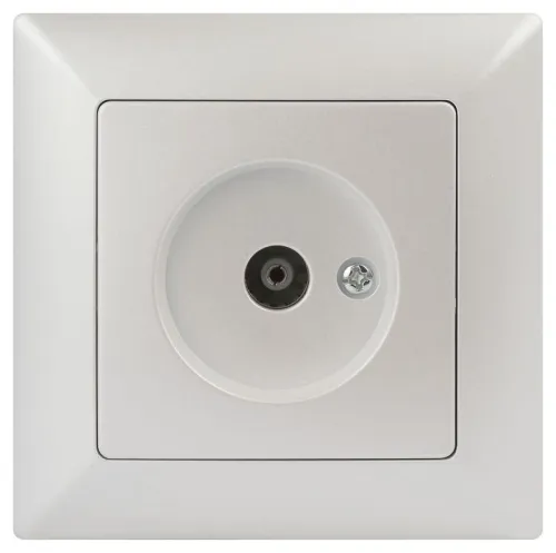 Розетка телевизионная одиночная TV СП Solo 4-301-06 IP20 перламутр Intro Б0053992