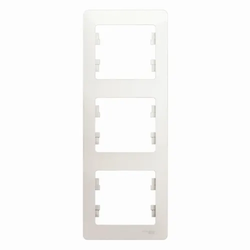 Рамка 3-м Glossa вертикал. перламутр SE GSL000607