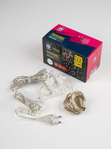 Гирлянда "Занавес" ICLLDM300W-C 300LED LED 3х3м 8режимов IP20 бел. SHLights 4690601054357 фото 8