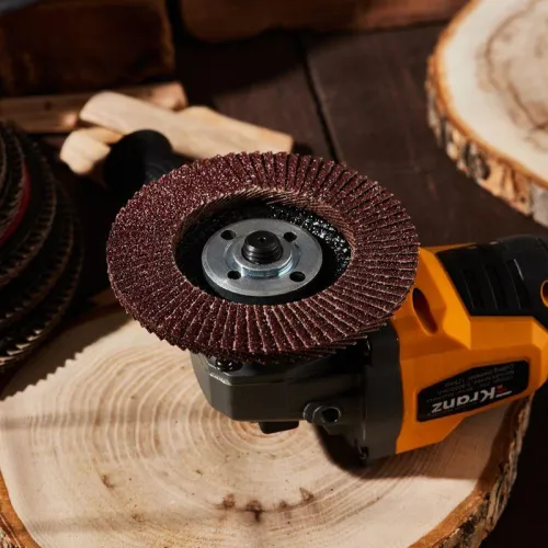 Круг лепестковый торцевой P40 115х22.2мм Kranz KR-90-0005 фото 4