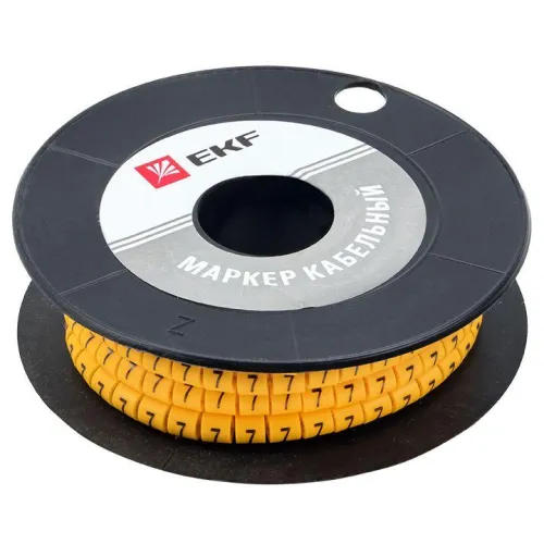 Маркер каб. 1.5кв.мм "7" (к-1000ед) (ЕС-0) EKF plc-KM-1.5-7 фото 2