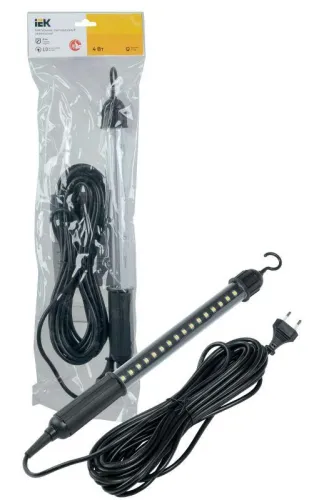 Светильник светодиодный переносной ДРО 2060 IP44 шнур 10м черн. IEK LDRO1-2060-04-10-K02 фото 2