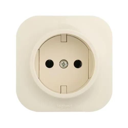 Розетка 1-м ОП Quteo 16А IP20 2P без заземл. без защ. шторок сл. кость IEK 782240 фото 3