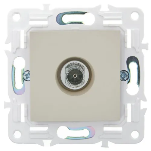 Розетка TV оконечная SKANDY SK-A12B беж. IEK SK-A10-O-K10 фото 2
