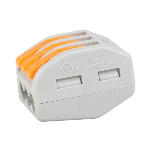 Клемма строительно-монтажная OptiKit СМК 222-413 с рычагом 3 отверстия 0.2-2.5(4.0)кв.мм КЭАЗ 351063 фото 3