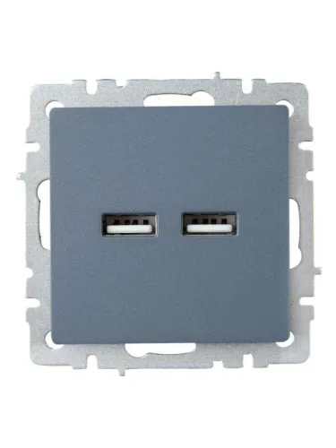 Розетка BRITE USB A+A 3.1А РЮ10-1-БрМ механизм маренго IEK BR-U21-D31-K35 фото 2
