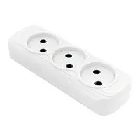 Колодка удлинителя 3-м без заземл. 10А Эксперт 2.2кВт EKF AKB10-3