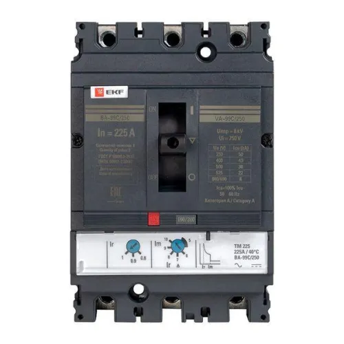 Выключатель автоматический 3п 250/225А 45кА ВА-99C Compact NS PROxima EKF mccb99C-250-225 фото 4