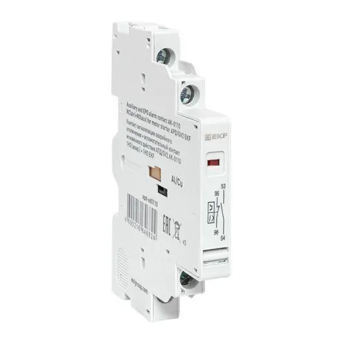 Контакт сигнализации аварийного отключ. + вспомогат. контакт мгновен. действия АПД/GV2 АК-0110 1НЗ (авар.) + 1НО EKF apd-ad0110