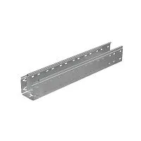 Лоток листовой перфорированный 100х100 L3000 сталь 0.7мм "БЫСТРЫЙ МОНТАЖ ПЛЮС" LPplus100-100-0.7-3000 оцинк. КМ PL0262