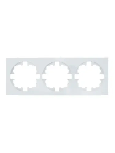 Рамка 3-м OSEN горизонт. квадрат бел. LEZARD 743-0200-148