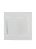 Розетка 1-м СП Mira 16А IP20 с заземл. с защ. крышкой с бел. вставкой керамика бел. LEZARD 701-0202-123