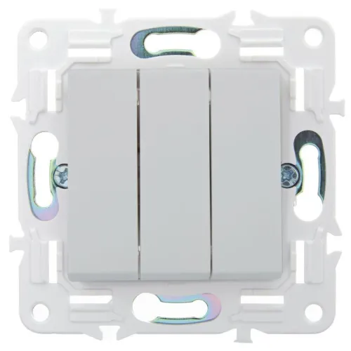 Выключатель 3-кл. SKANDY 10А SK-V11W арктич. бел. IEK SK-V30-0-10-K01 фото 2