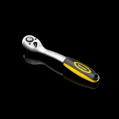 Ключ-трещотка для торцовых головок 1/2 СrV 72 зубца Kranz KR-12-8401 фото 5