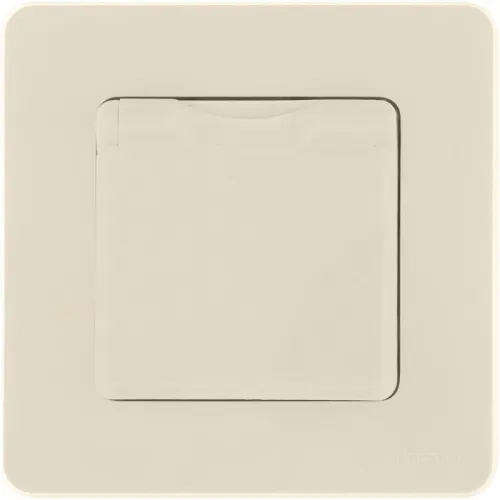 Розетка 1-м СП Inspiria 16А IP44 250В 2P+E защ. шторки с крышкой немецк. стандарт механизм сл. кость IEK 673741 фото 4